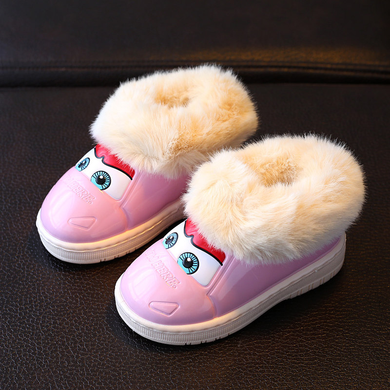 Chaussons enfants en autre pour hiver - semelle caoutchouc Wear - Ref 1011756 Image 3