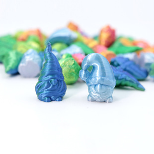 3d打印小矮人圣诞老人侏儒小人多色可爱创意玩具儿童模型桌面摆件