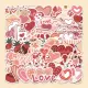 Любовь наклейка Love 58 Sheet 1 Set не повторяется