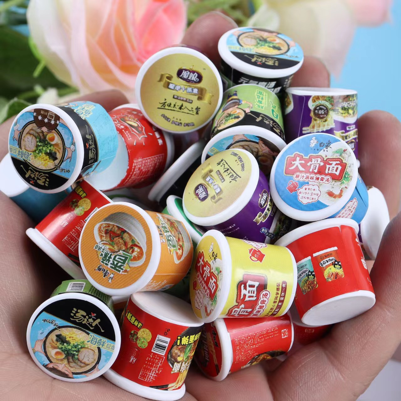 微缩方便面迷你食玩小超市厨房