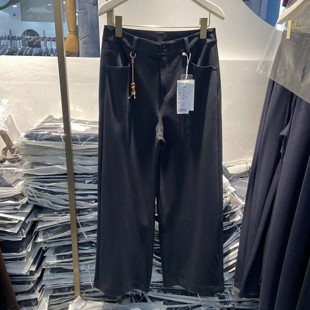 韩氏伊人女裤2026春季新款HS9669九分直筒裤百搭休闲显瘦窄版筒裤