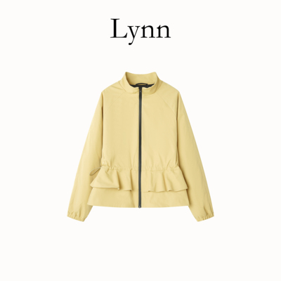 羽绒服显瘦不臃肿立领荷叶边上衣