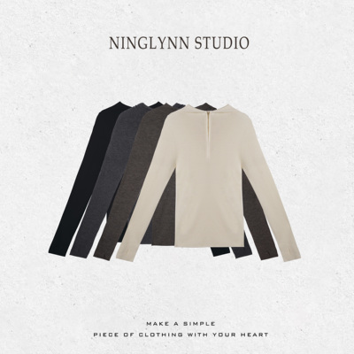 100%美丽诺羊毛针织衫女内搭外穿