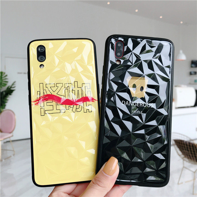薛之谦同款钻石纹手机壳iphonexsmax8世界和平oppoR15X防摔vivoz3