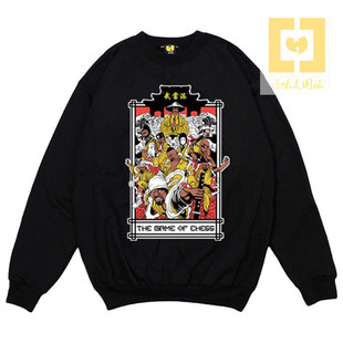 美国购武当派Wu Clan少林九子HipHop说唱圆领街舞DJ重磅卫衣 Tang