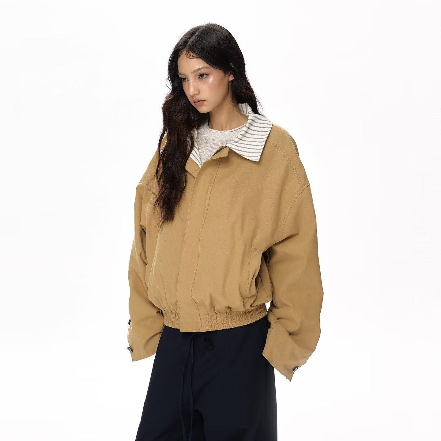 棒球服外套女短款小个子2025春秋新款宽松休闲洋气高级感上衣夹克