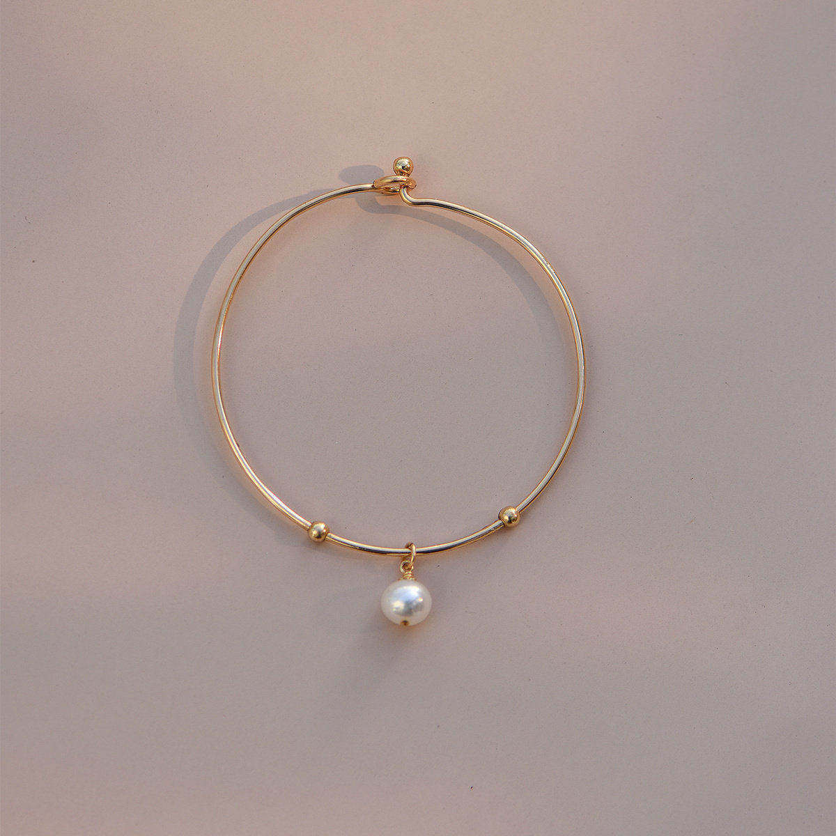 赛赛莉安天然淡水珍珠14K包金简约气质日常手链手镯高级感小众女