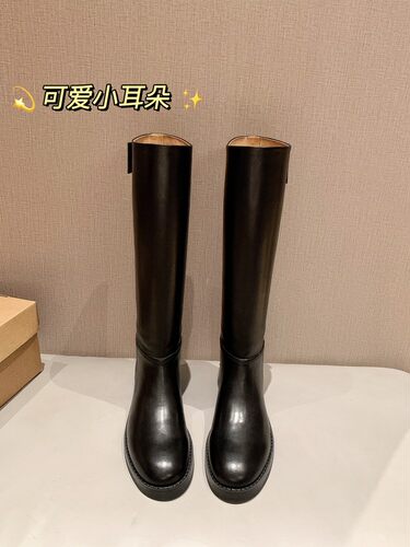 inkingpot真皮直筒靴瘦瘦靴
