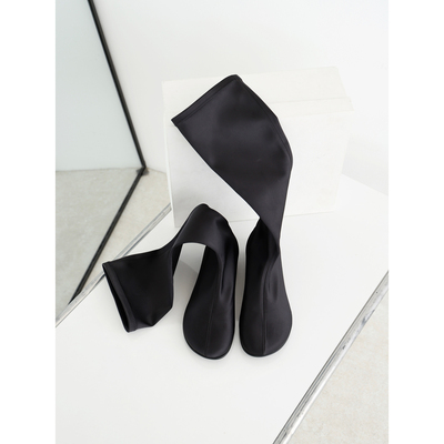 扁头鸭嘴靴弹力靴女包腿瘦瘦靴