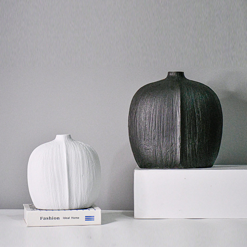 北欧轻奢风陶瓷小花瓶摆件插花玄关客厅电视柜餐桌干花家居装饰品,家居饰品,其他花器,淘宝优惠券,粉丝福利购,淘宝优惠卷