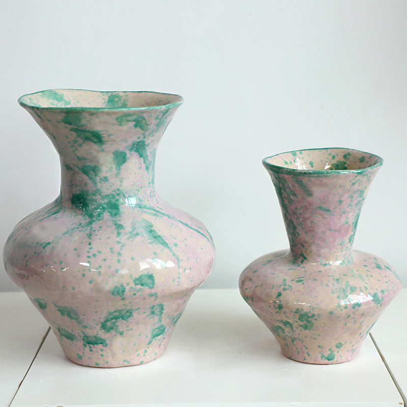 中古风陶瓷花瓶轻奢高级感新中式
