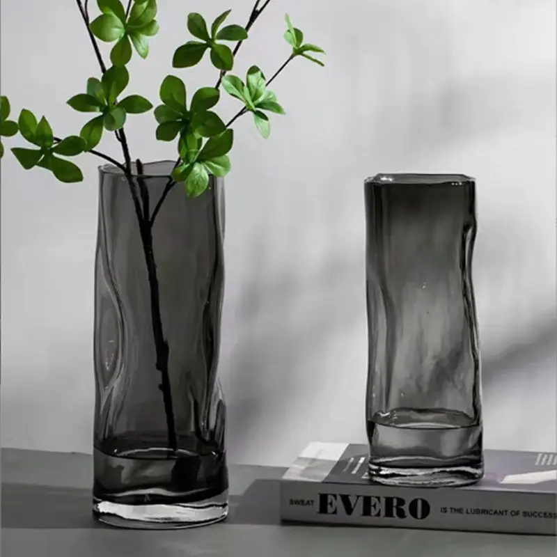 北欧创意特大号玻璃花瓶简约水养
