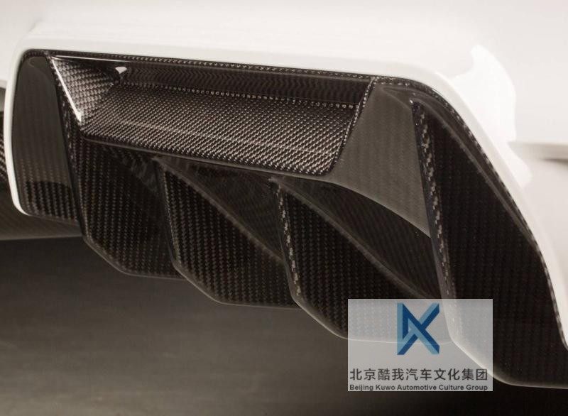 宝马原厂m5f90碳纤维扩散器后唇