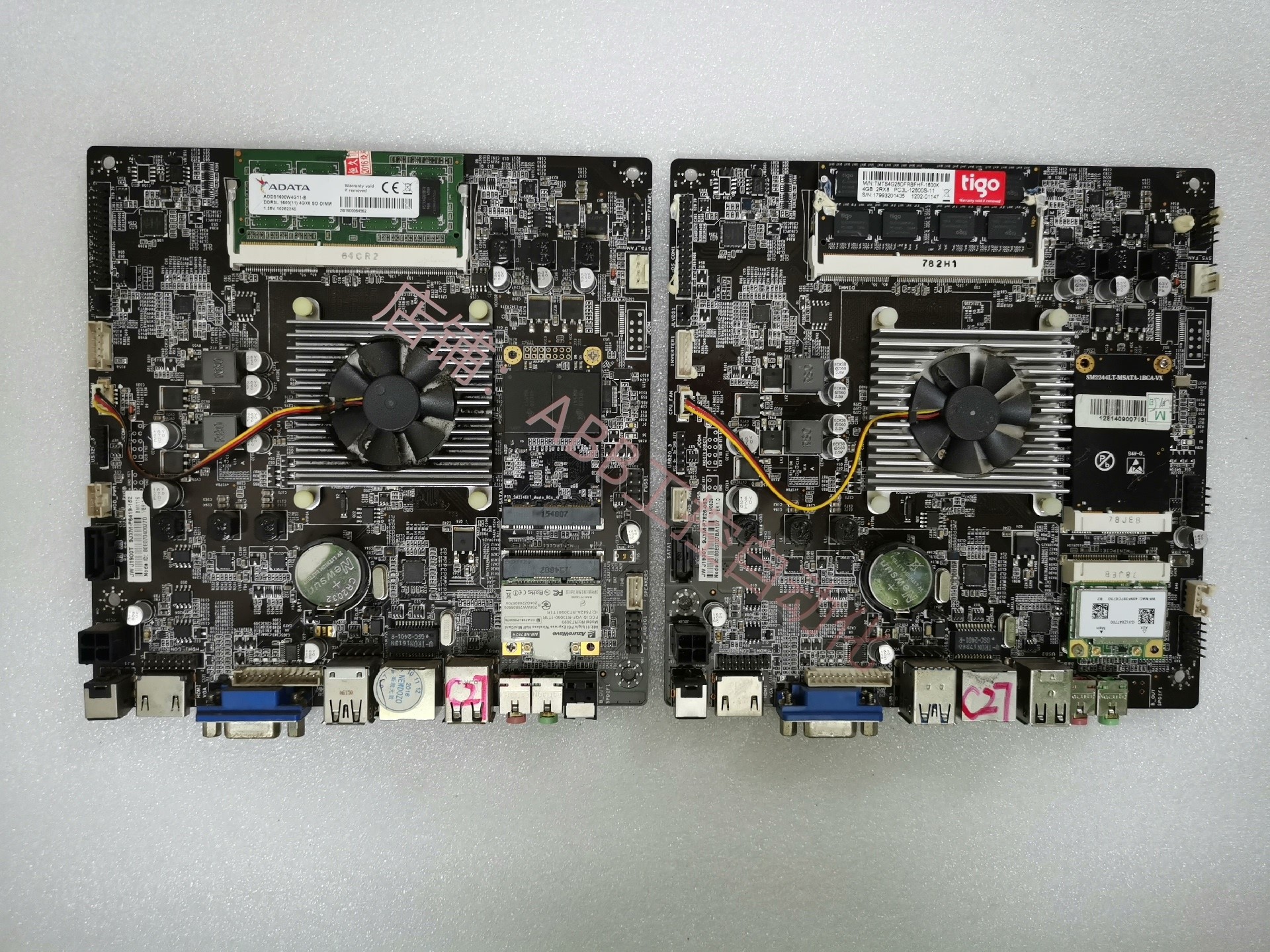 J1900工控主板4+64G配置lvds接口+高清接口拆机