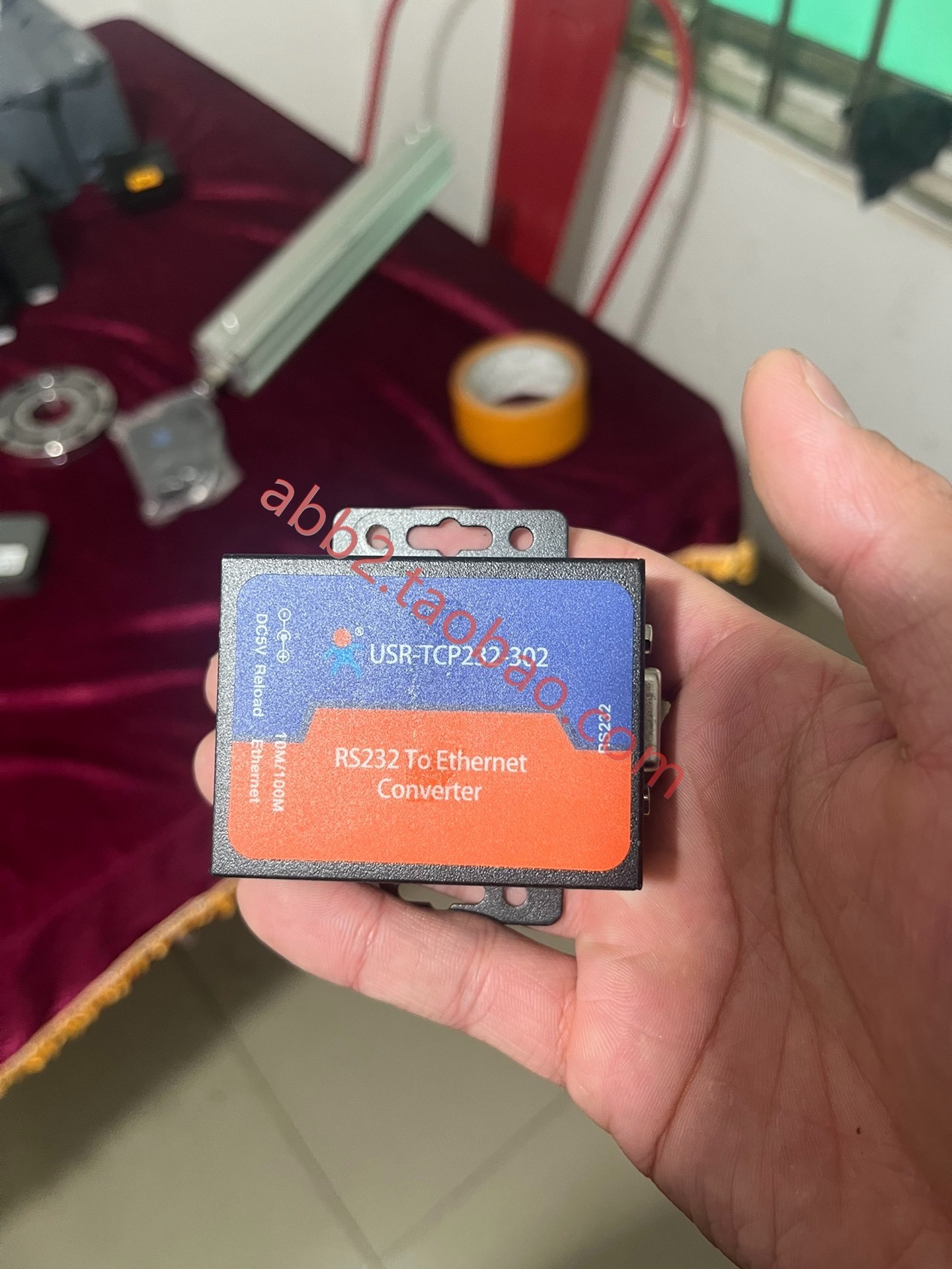 人plc RS232转以太网模块带电源