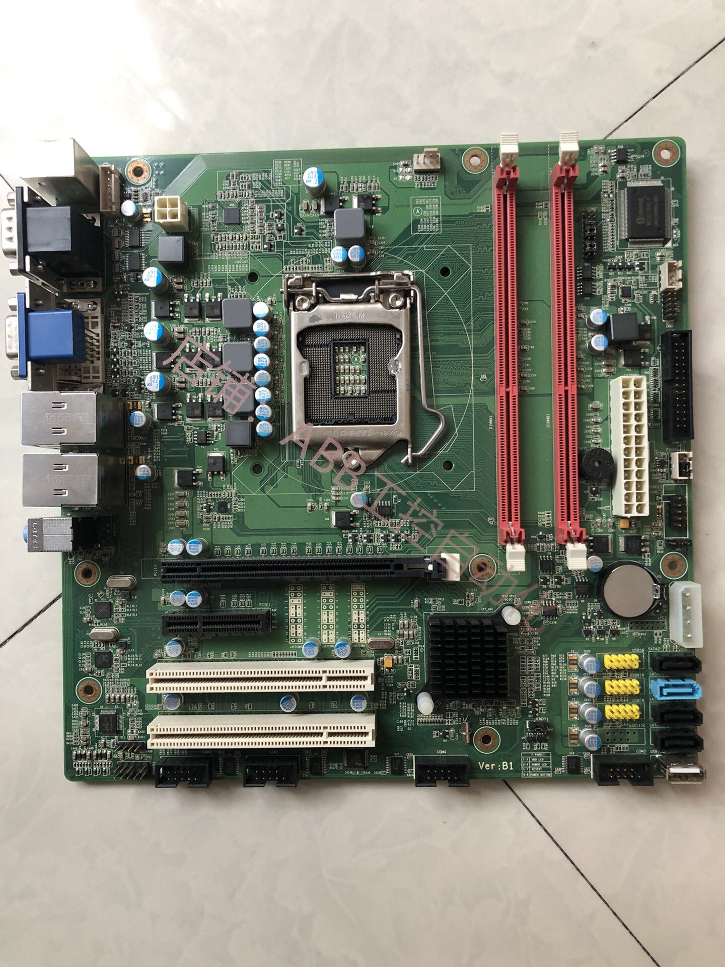 全新 研威atx工业主板 1155针脚工控主板matx-58 1 支持i3i5i7500