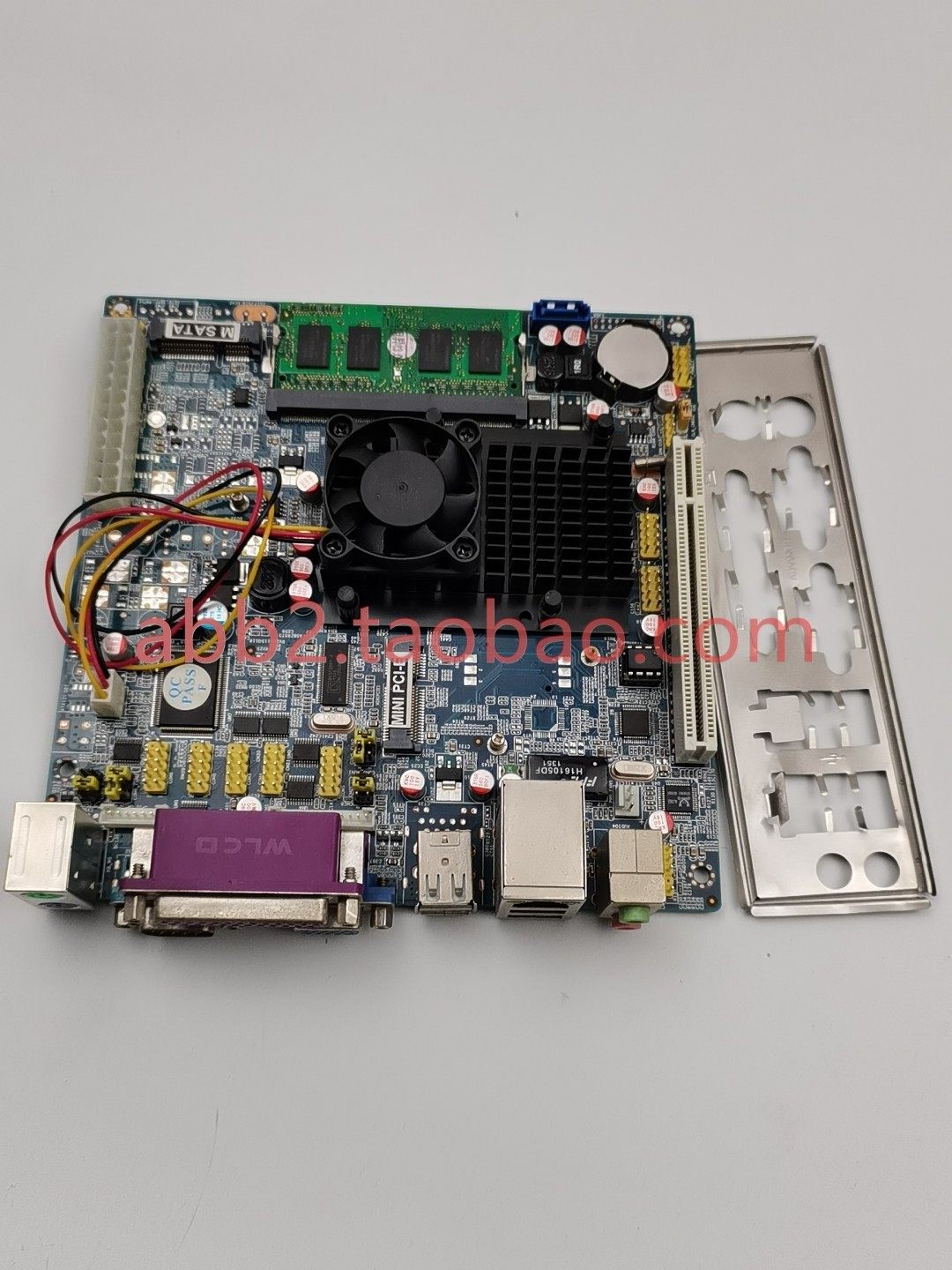 凌动d525 主板 双核四线程 17*17 工控机 pos机