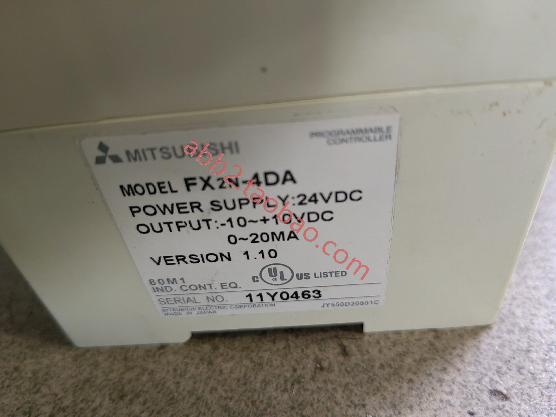 三菱plcfx1n-24mr-001扩展fx2n- 2ad  4ad 4da -tc