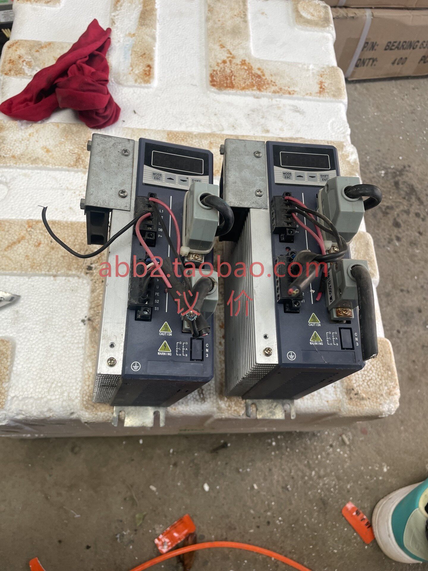 米格伺服电机驱动器dhe3204-vtx/eg15米格伺服驱 动器两台