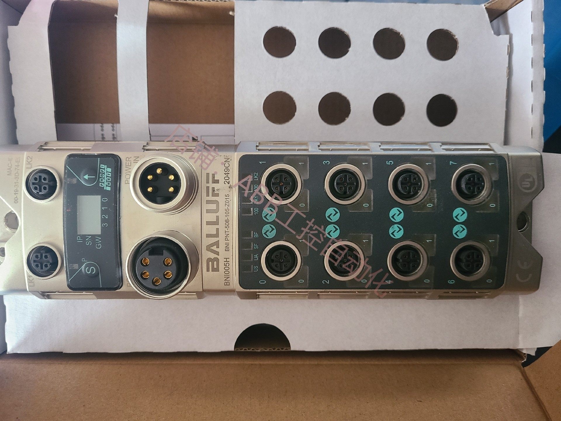 巴鲁夫bni005h io-link主站上过机 未使用