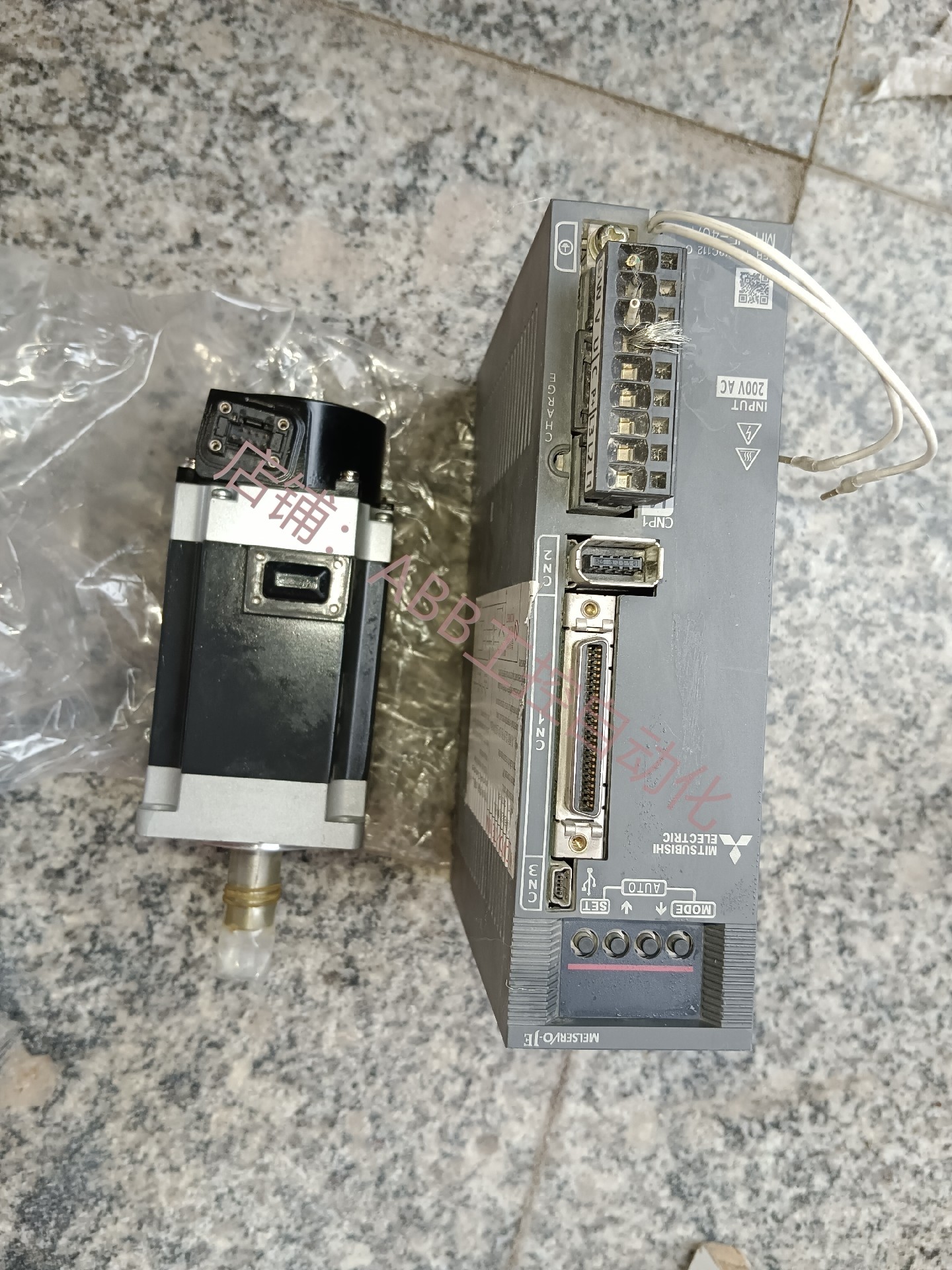 三菱伺服电机400w JE伺服电机 400W型号HG KN43J S100全新一套-封面