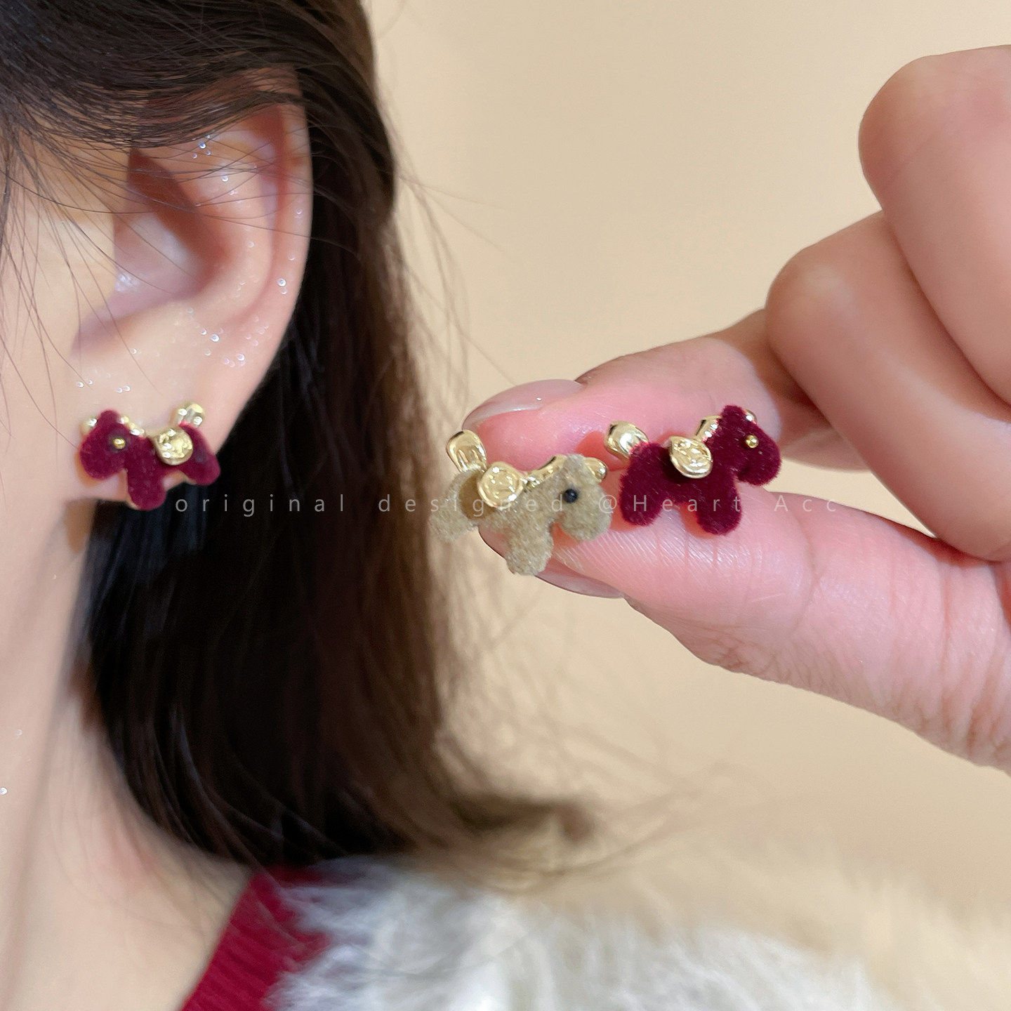 2026年新款爆款本命年小马耳钉秋冬气质高级感耳环女精致百搭耳饰,饰品/流行首饰/时尚饰品新,耳钉,淘宝优惠券,粉丝福利购,淘宝优惠卷