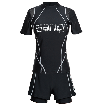 温泉运动风短袖大码聚拢平角裤