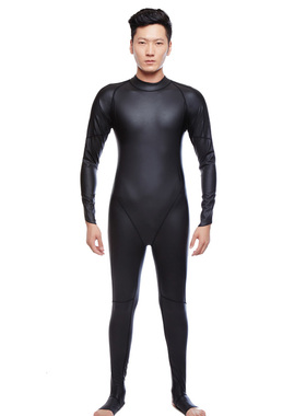 PU绒全身连体游泳衣 加厚冬泳服 硅胶防水防寒保暖泳衣 NSA 5511