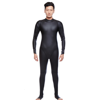 全身连体加厚硅胶防寒保暖游泳衣