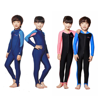 儿童潜水服全身连体防水母浮潜