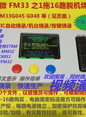 FM33编程器 复旦微FM33G048 LC02 脱机烧录器 1拖16路 可远程K216