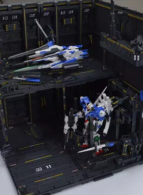 CG 加强8个单元 前线基地 格纳库 整备架 zoids  变形金刚用 拼装