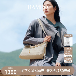 頭層牛皮hobo大容量斜挎托特女 BAMPO半坡綿綿包中號(hào) 明星同款
