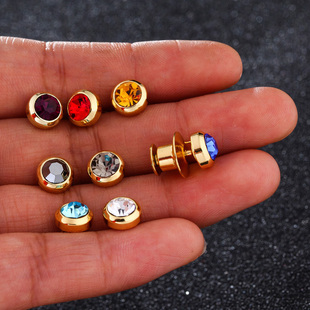 韩国男衬衫 徽章配饰 胸针小领针领扣水钻胸花女时尚 迷你防走光西装