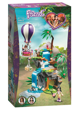 中国积木好朋友41423热气球丛林营救女孩子儿童拼装玩具礼物11607