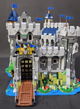 中国积木MOC-175505中世纪建筑猎鹰城堡高难度成人拼装玩具礼物