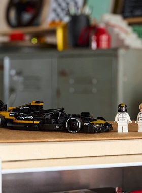 中国积木77252超级赛车F1大电影同款APXGP赛车男孩拼装玩具礼物