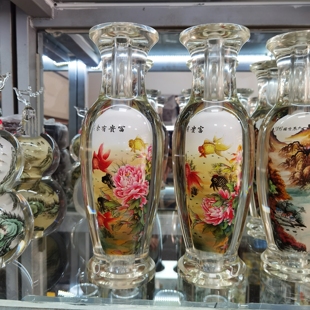 匠心独韵内画花瓶金玉满堂图家居客厅摆件瓶瓶安安寓意一对价格