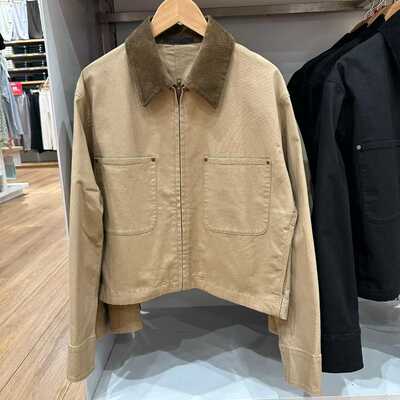 女装休闲拉链短茄克/外套巴恩风翻领时尚夹克 新款479208秋冬款