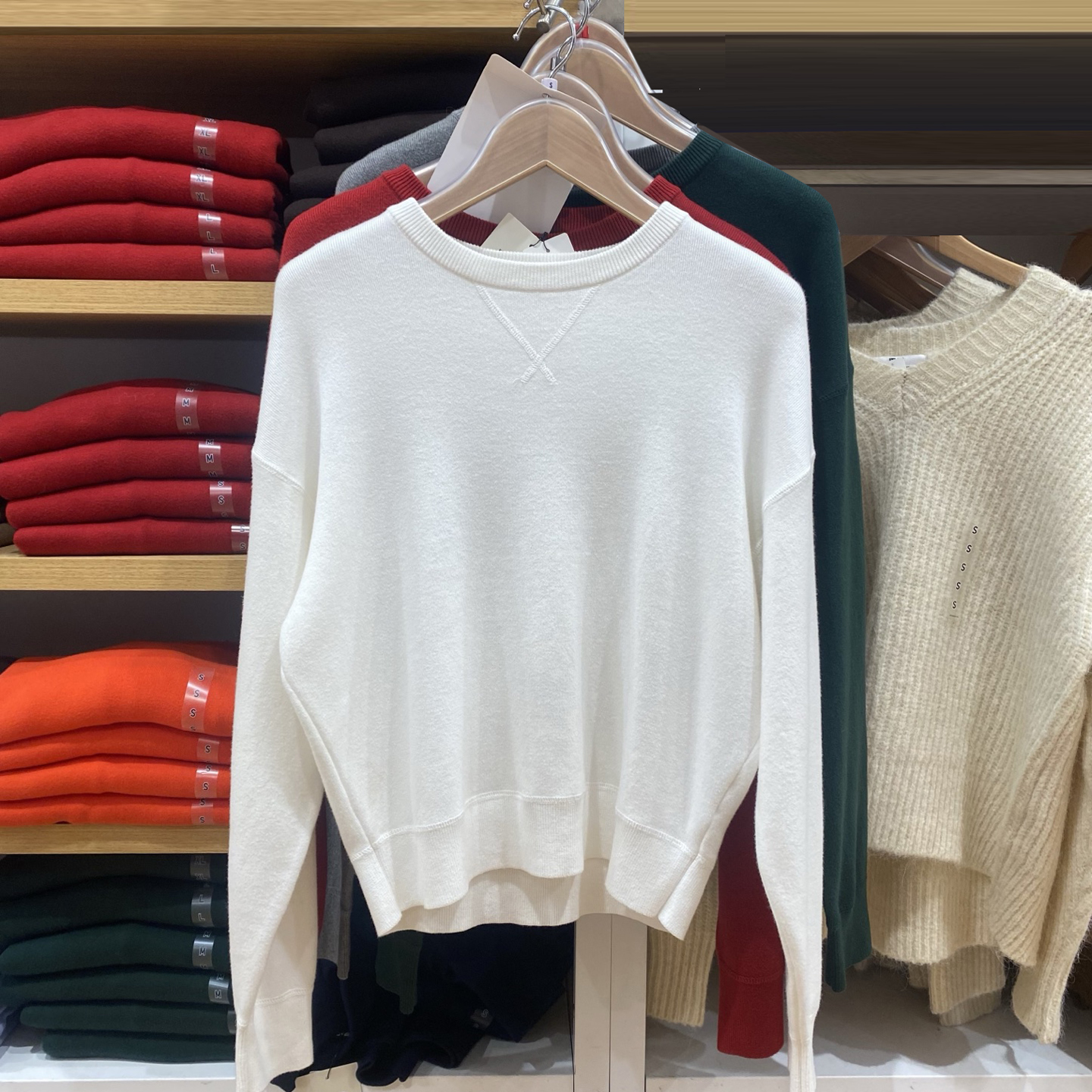 日单合作款/女装男装柔滑棉质圆领针织衫毛衣25秋冬新款481673