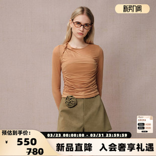 VEVINA 打底衫 春季 女士休闲焦糖长袖 银泰百货301489 新款 DIANA