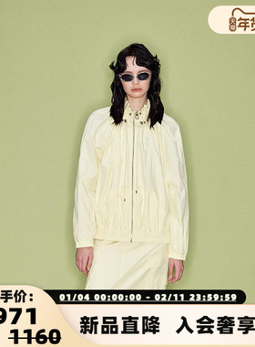 SHRO ENRO runway like breathe系列 亮银饰珠衬衣外套女  301469