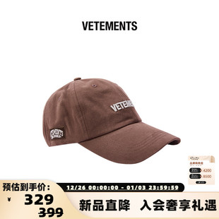 男女可调节弯檐棒球帽银泰301446 四季 vetements 25春夏新款