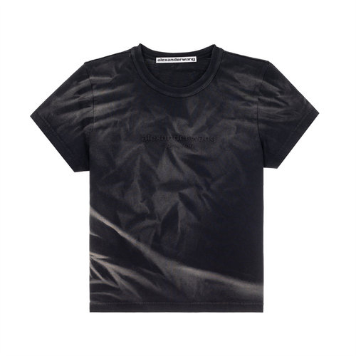 ALEXANDER WANG 女士棉质圆领印花短袖T恤银泰百货 301574