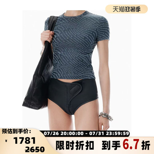 ALEXANDERWANG植绒字母T恤