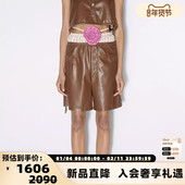 直筒短裤 IMMI设计师品牌夏季 女士PU橡筋腰工装 300124