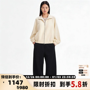 银泰百货 concise 秋冬AW系列女士休闲阔腿裤 简白 301257 white