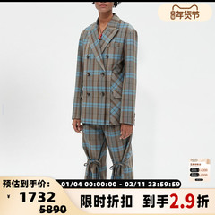 ANDERSSON BELL 女士羊毛纹格子休闲西装外套银泰百货精品 301596