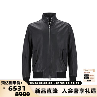 black系列皮衣皮夹克银泰百货 男士 300095 Boss雨果博斯 Hugo