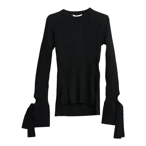 3.1 Phillip Lim 女士开叉针织衫长袖修身喇叭袖毛衣银泰 301596